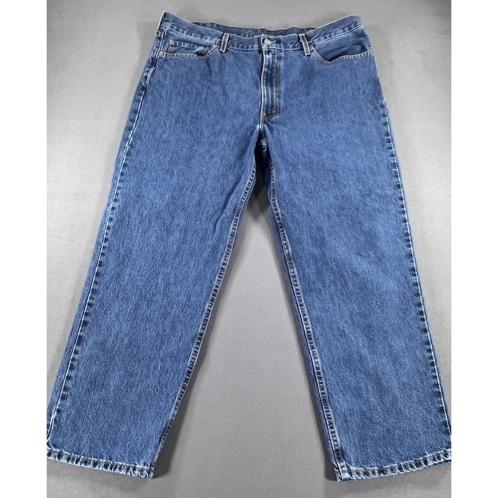 Levis 550 Relaxed Fit Tapered Leg Jeans Mens 40x30 Medium Wash Blue Denim Cotton